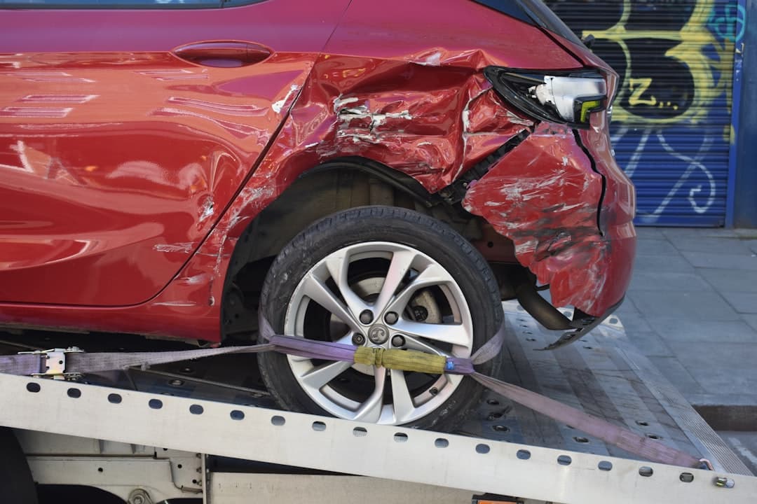 Damage report form and traffic accident