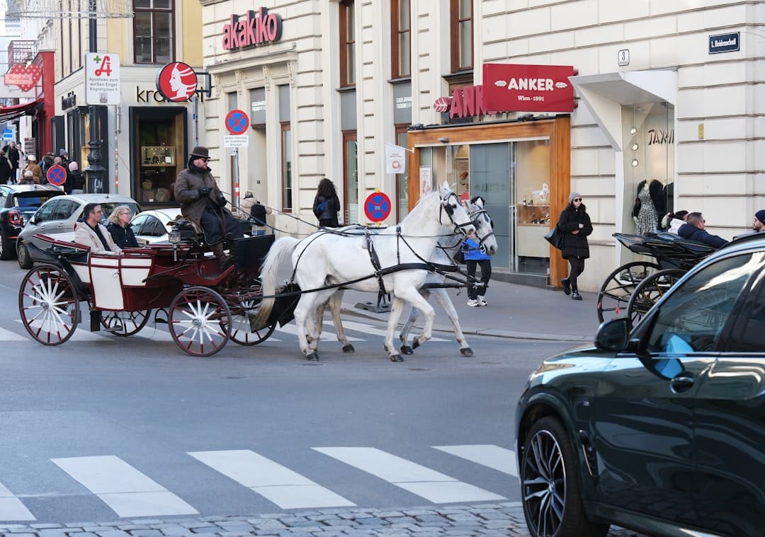 Car accident on a European road